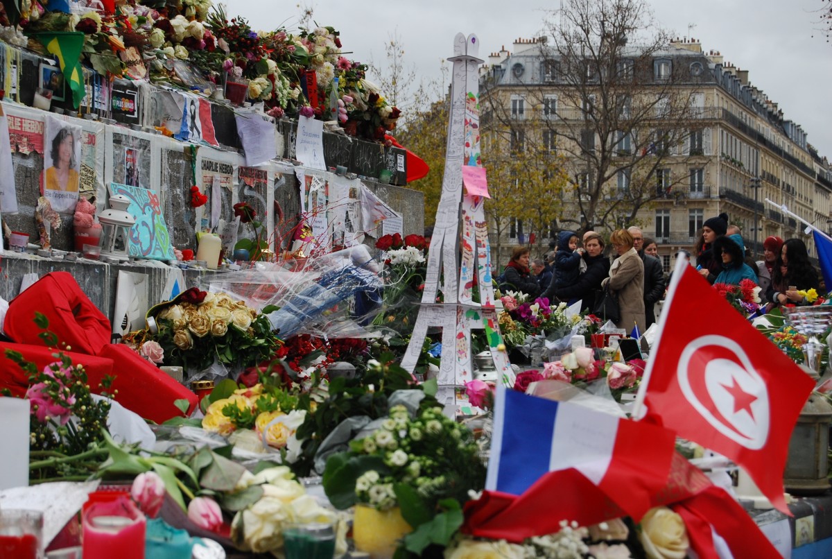 Paris-terroren 13. november 2015. Foto: Helga Rognstad.