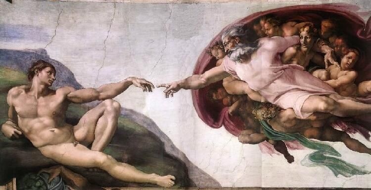"Skapelsen", av Michelangelo.