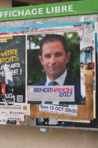 Den tidligere utdanningsministeren Benoît Hamon er kandidat ved neste presidentvalg. 