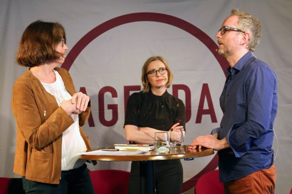 Guri Hjeltnes Bård Vegar Solhjell, intervjuet av Sarah Sørheim.