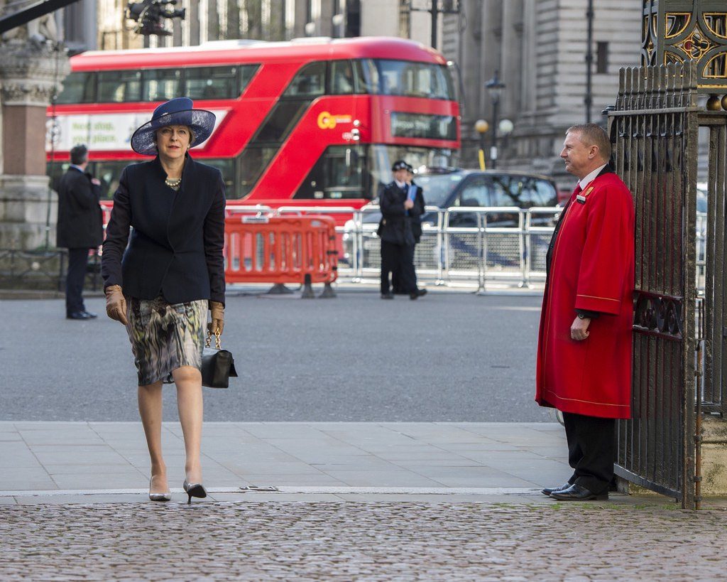 Prime Minister Theresa May attended the Commonwealth Day service at Westminster Abbey on 13 March 2017. foto: Jay Allen/Flickr cc