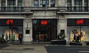 En butikk i kleskjeden Hennes&Mauritz H&M