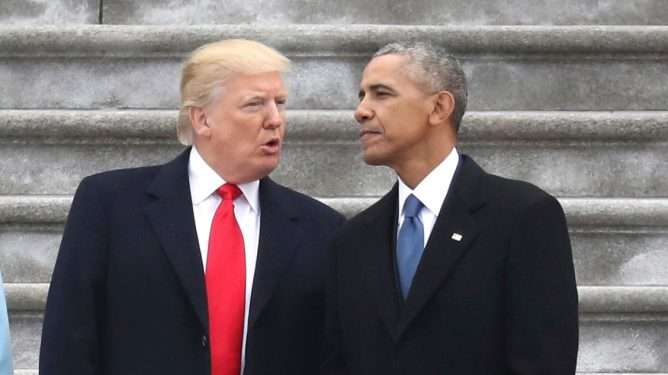 Donald Trump og Barack Obama