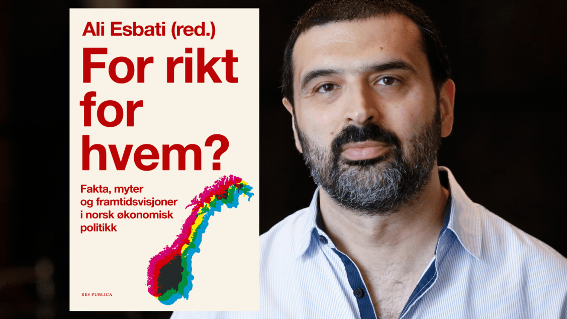 Ali Esbati, forfatter og samfunnsøkonom. Redaktør av boka "For rikt for hvem?"