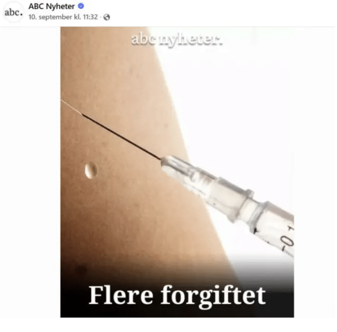 Skjermdump fra ABC Nyheter